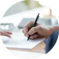 Fill in the entrustment form
